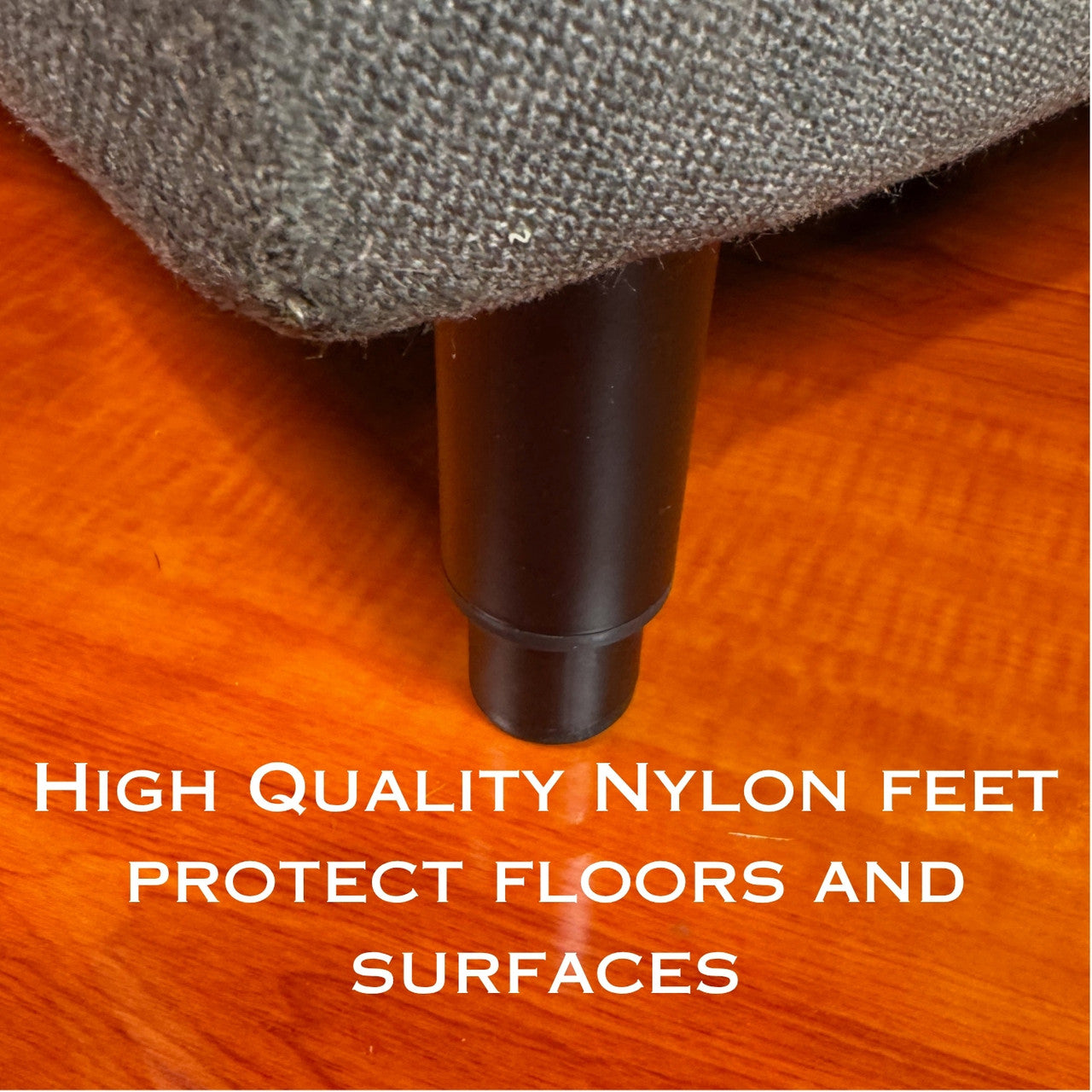 6-10 leg shown on Sofa; leg design protects floors