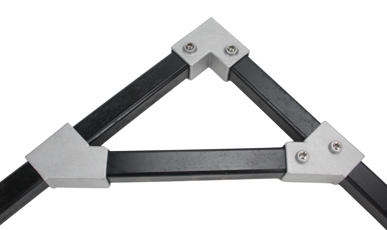 Add Build-A-Frame 45' Angle Braces tfor greater strength with 90' angles
