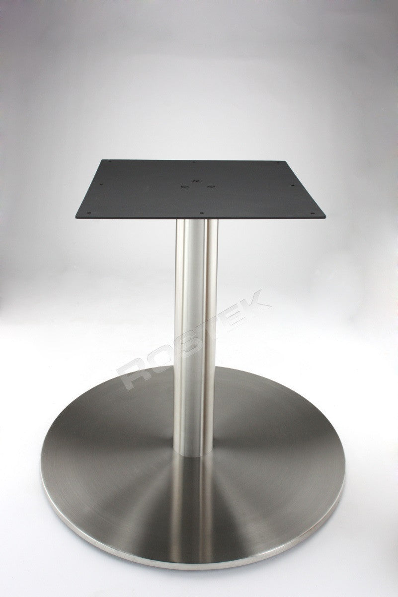 Our RFL 750 Olivia 30" Round Single Column Table Base with a Heavy Duty 10mm Thick floor base plate which makes it ideal for heavier tabletops. Thicker and heavier floor plates also help prevent tables from tipping. Rostek columns have a sturdy wall thickness of 1.5mm which also helps prevent flexing.