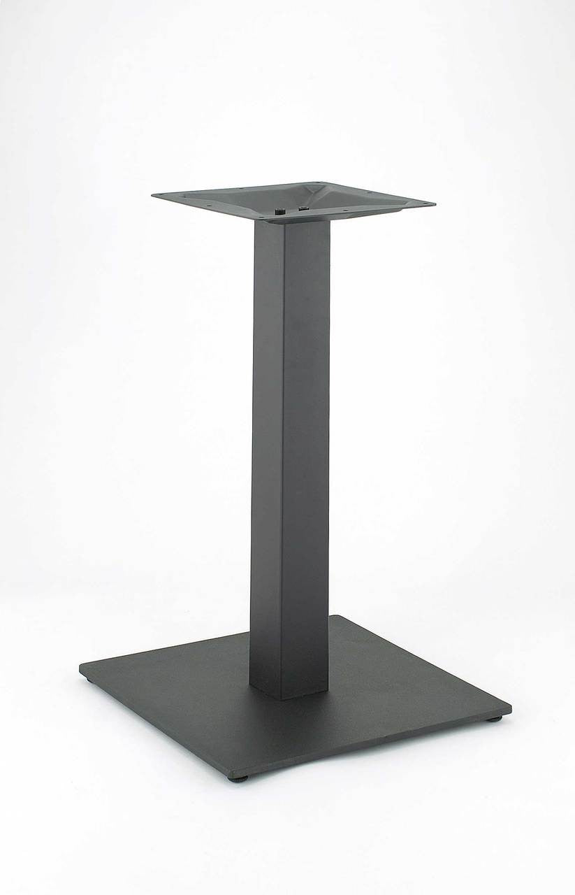 We manufacture our RFL and RSQ series powder-coated steel table bases using a floor base plate that is a robust 10mm (0.4") thickness.   Using thicker material, makes it suitable for heavier solid tabletops. Thicker and heavier floor plates also help prevent tables from tipping. Rostek columns have a sturdy wall thickness of 1.5mm versus the industry standard of 1mm, which helps prevent flexing.
