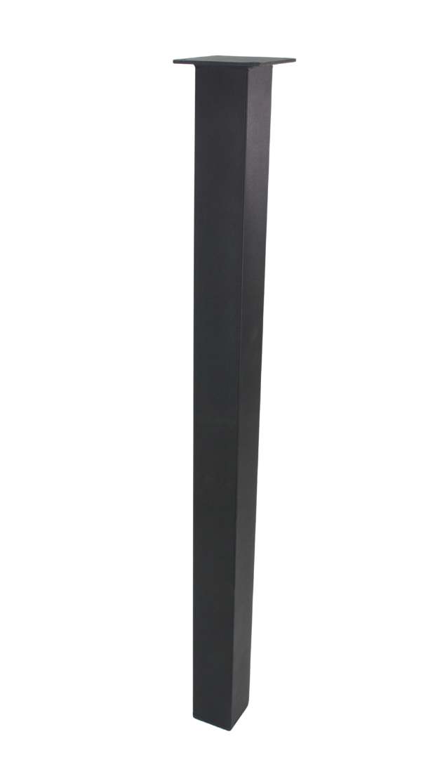 2" Square black powder-coated leg KATS50PC
