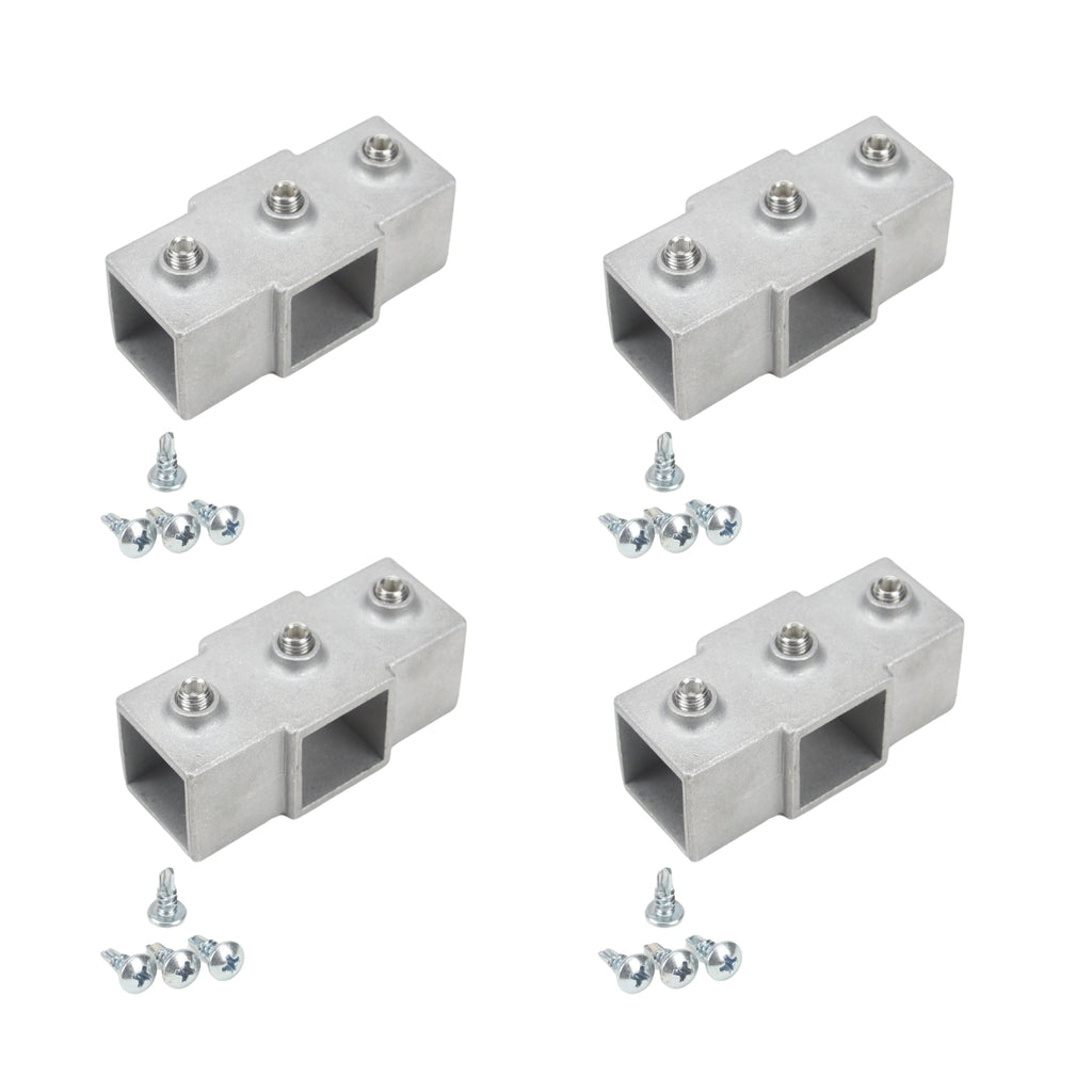   Build-A-Frame  Cross Intersection. Square Tube Metal Frame Connectors, 1-Inch, Multi-Angle Joint System for DIY Construction and Custom Metal Frames (Cross Intersection