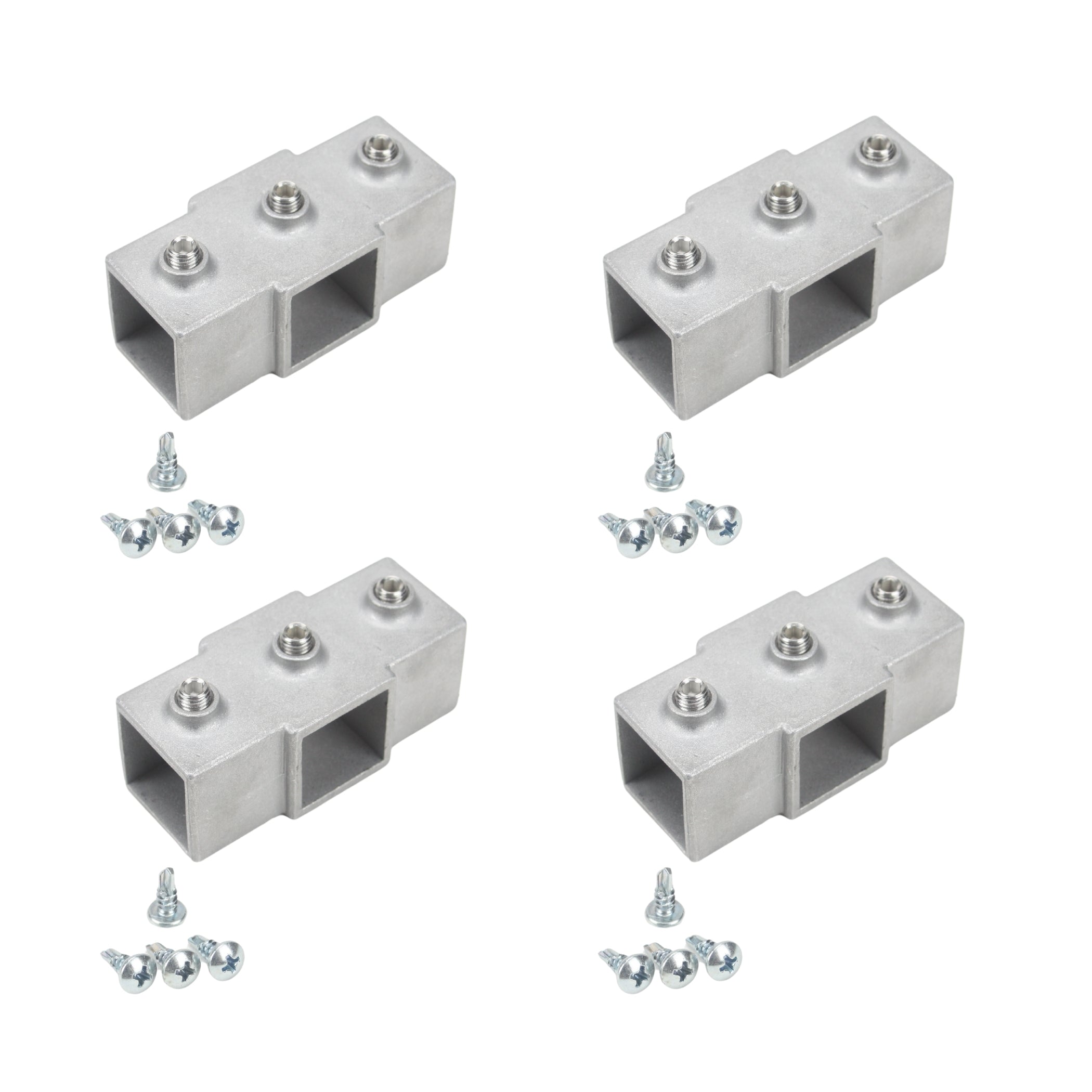   Build-A-Frame  Cross Intersection. Square Tube Metal Frame Connectors, 1-Inch, Multi-Angle Joint System for DIY Construction and Custom Metal Frames (Cross Intersection