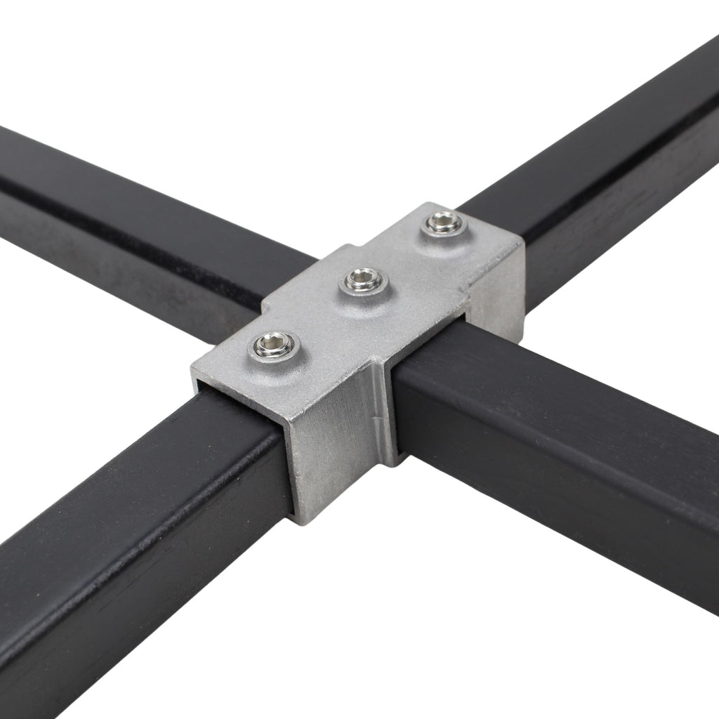 4 Way Cross Intersection — 1" Square Tube Connector