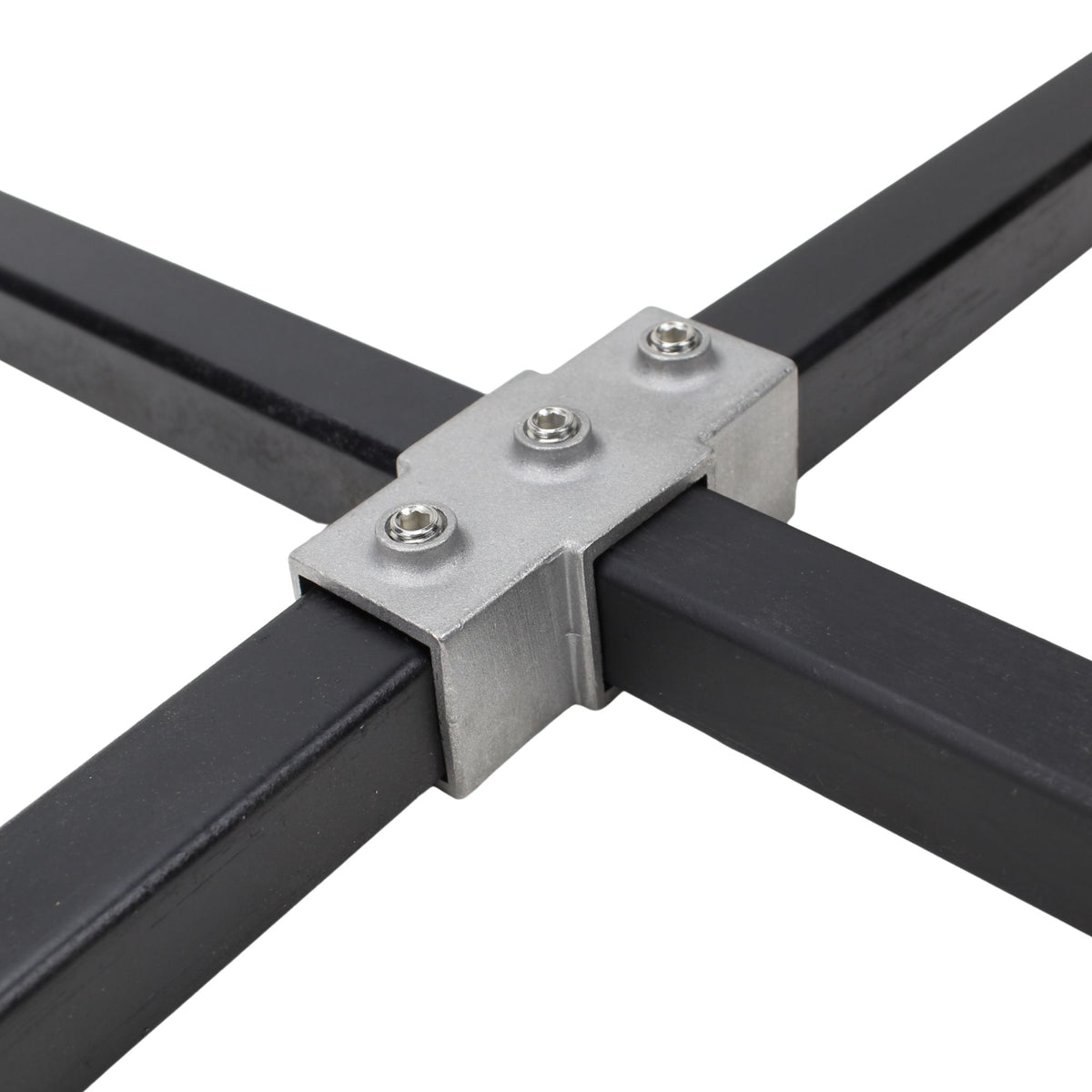 4 Way Cross Intersection — 1" Square Tube Connector