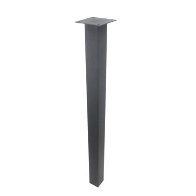 2" Square Black Texture Powder-Coated Legs. Dining, Counter and Bar Heights