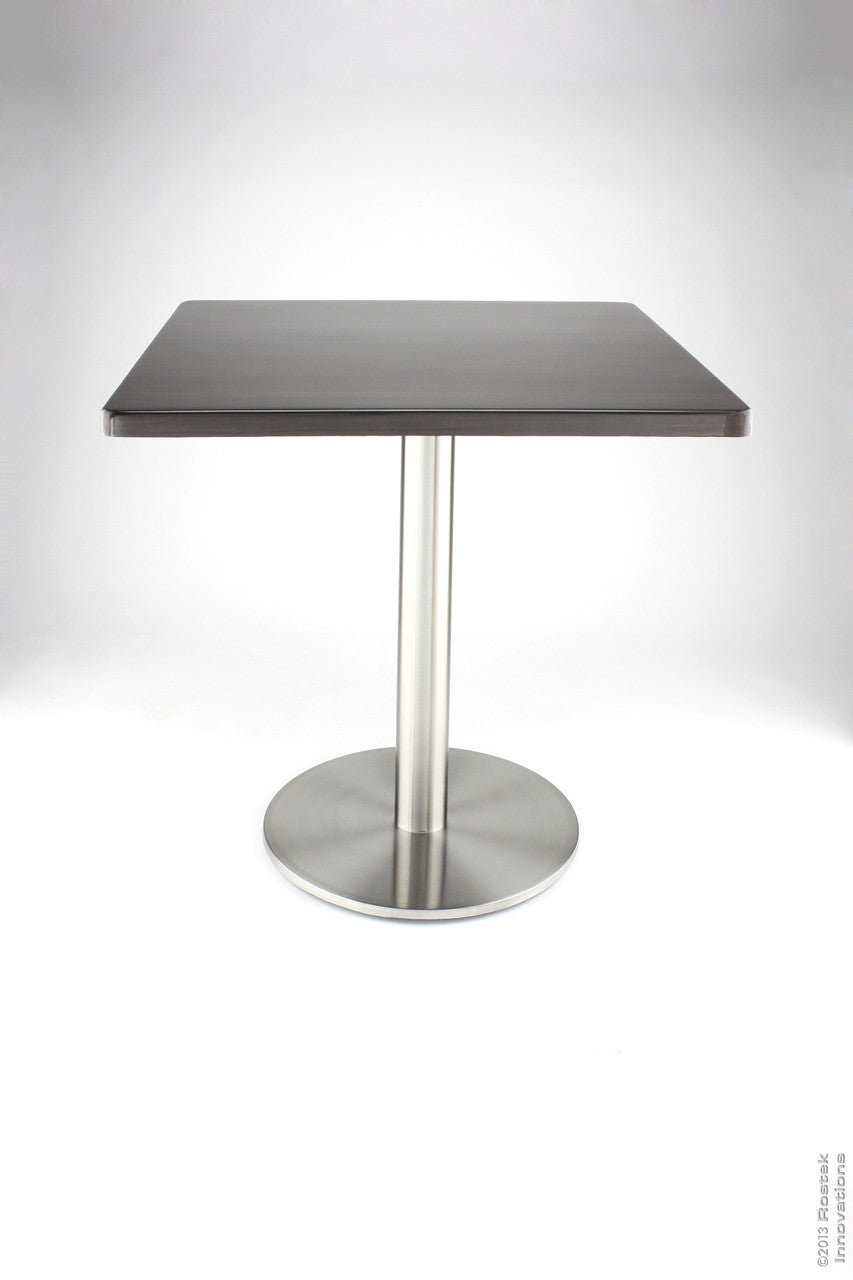 RFL540 series; 21" round 304 grade stainless steel table base. (Top not included)