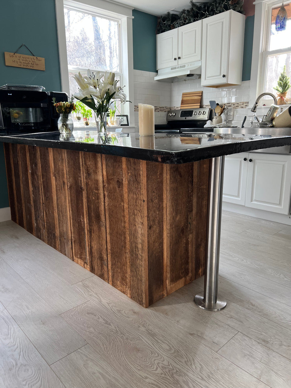 The ECL180 Eclipse bolt down base has a Neutral Finish of Stainless steel that Blends With All Decors! The Eclipse base utilizes a component design (non welded design) which is permanently mounted (stays permanently in place once assembled). The benefits are a small floor footprint for the base and a stainless base cover that is impossible to move or loosen once bolted down. The Eclipse base is known for its compact design and clean looks.