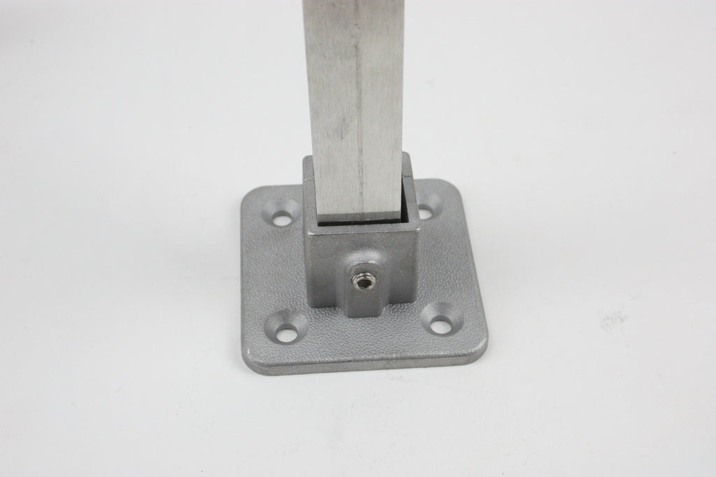 Screw Down Foot to permanently secure Build-A-Frame   1" Square Tube Metal Frame Connectors to a solid surface