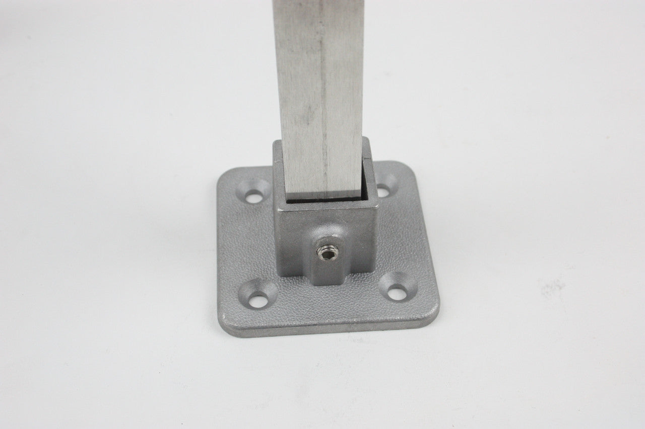Screw Down Foot to permanently secure Build-A-Frame   1" Square Tube Metal Frame Connectors to a solid surface