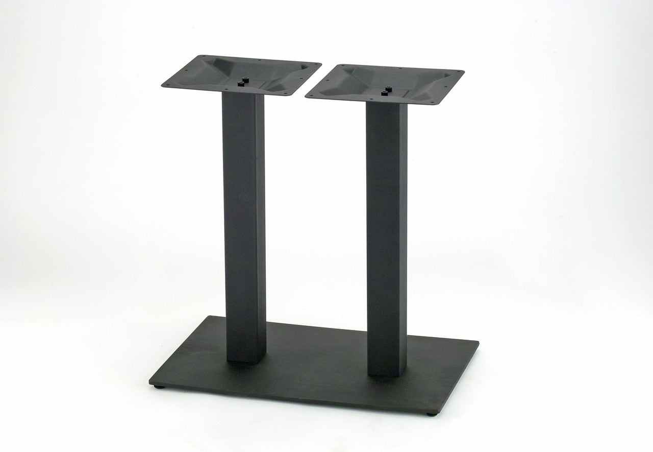 The RSQ1828PC Nikai base is a 27.5" x 18" Rectangular Base with a Heavy Duty 10mm Thick floor base plate. The extra thickness makes the base highly suitable for heavier solid tabletops.