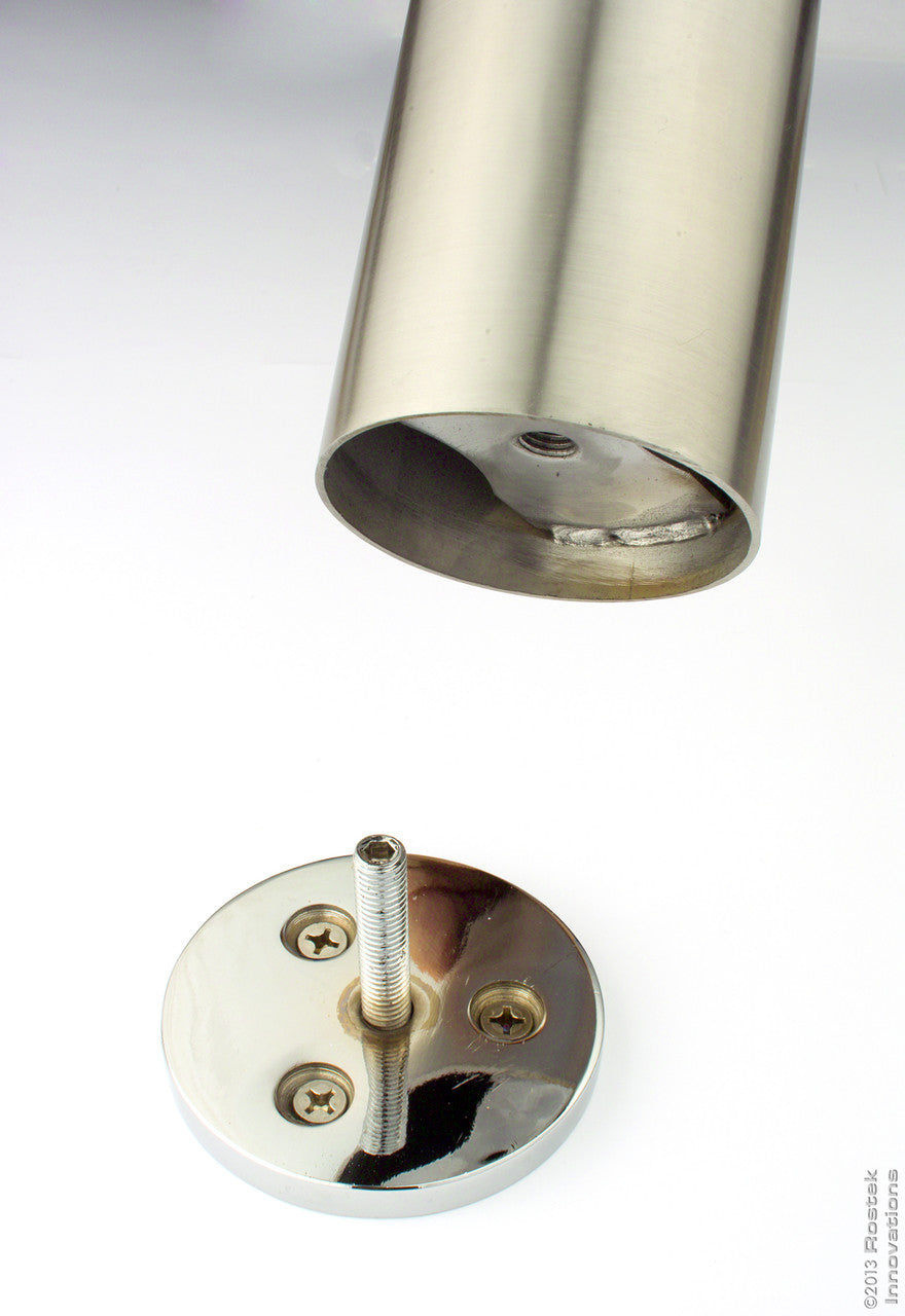 Add  an optional 85mm diameter bolt down floor plate to anchor a table leg to the floor. Will work on KATS80, KATR76, KATR76PC, KATS50 and KATR60 series legs. The KATS-85 will also work on legs that have a 10mm thread on bottom