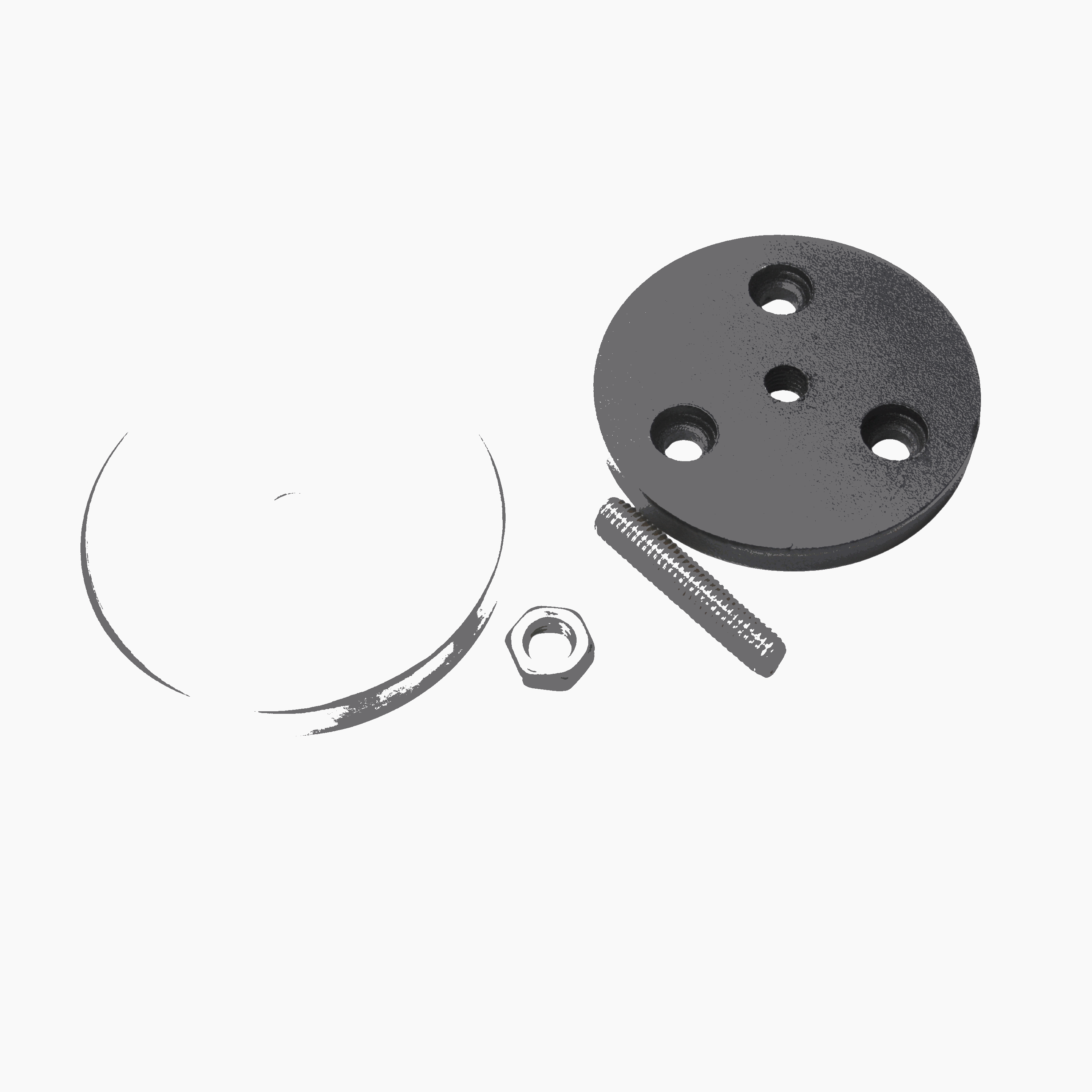 Convert A Metal Table Into A Sturdy Bolt Down Base. Kat-SF85-RND