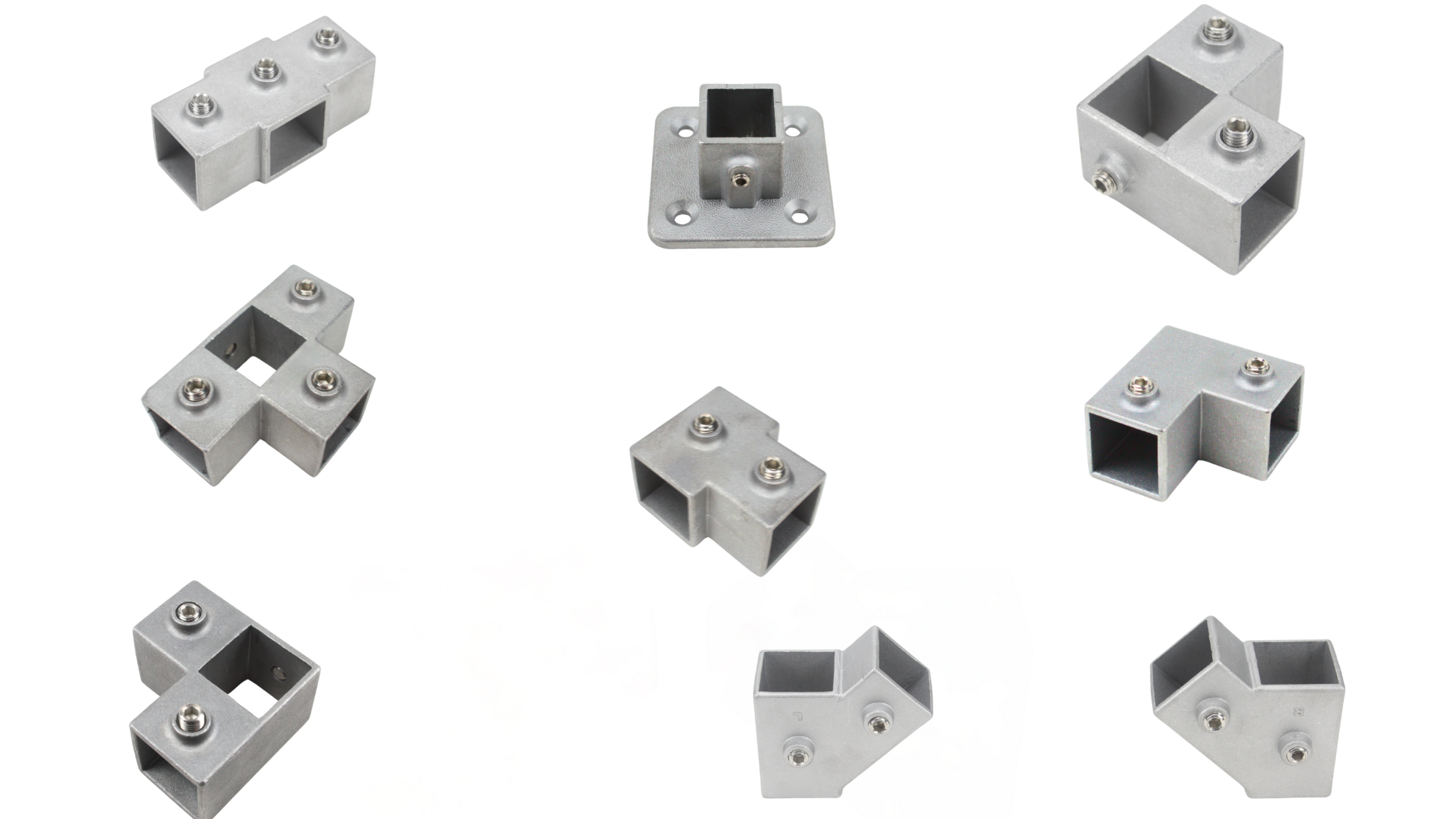 3 WAY CROSS INTERSECTION-— 1" SQUARE TUBE CONNECTOR
