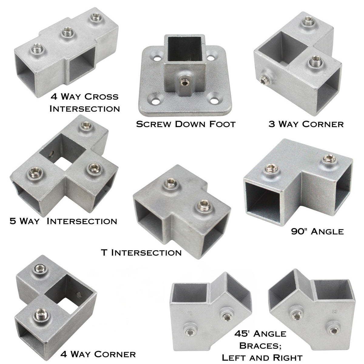 Rectangular Frame Connector Metal Tube Connectors for DIY Frames | ROSTEK – Rostek Innovations