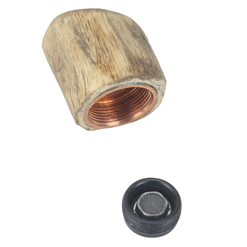 Undercover Screw Concealers- 26mm Round Hand Hewn Wooden Peg